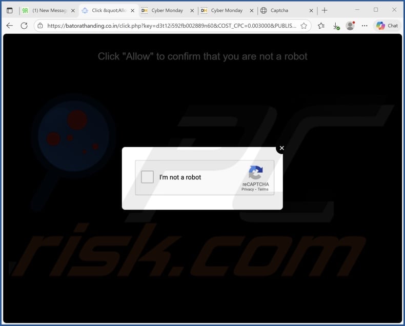 batorathanding.co[.]in pop-up redirecionamentos