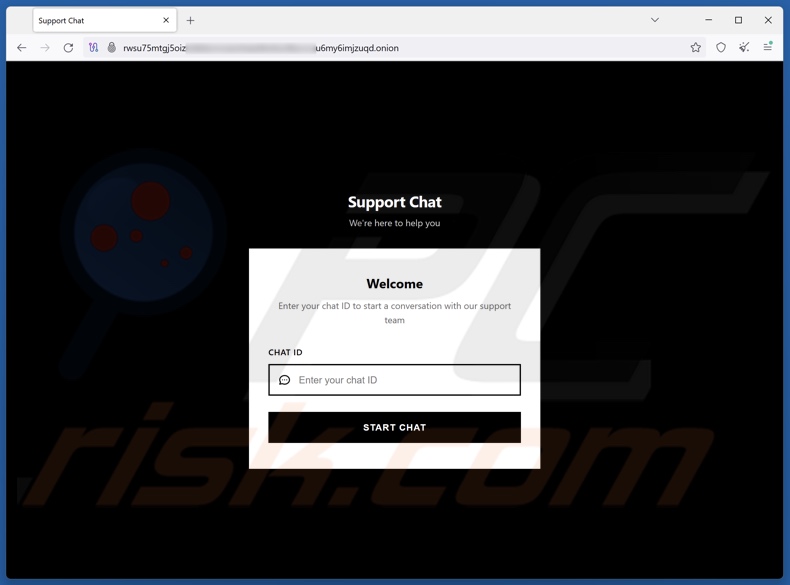 Benzona ransomware site