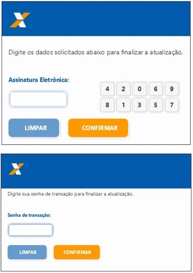 Eternidade malware sobreposição exibida