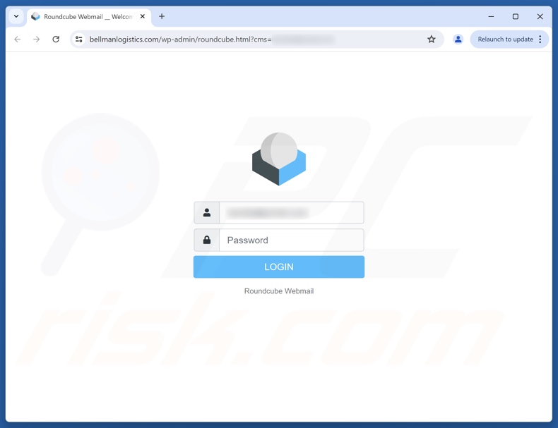 Held Messages — Action Recommended e-mail fraudulento promovendo site de phishing