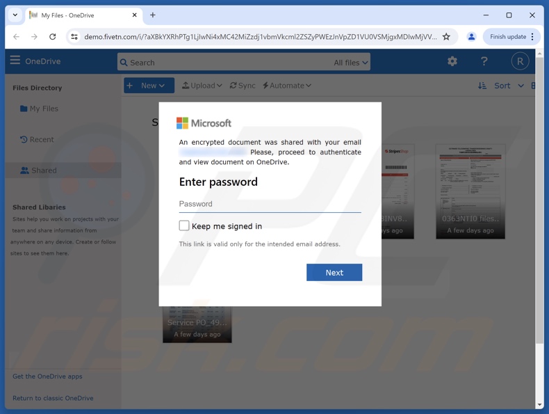 Mediterranean Shipping Company e-mail fraudulento promovendo site de phishing