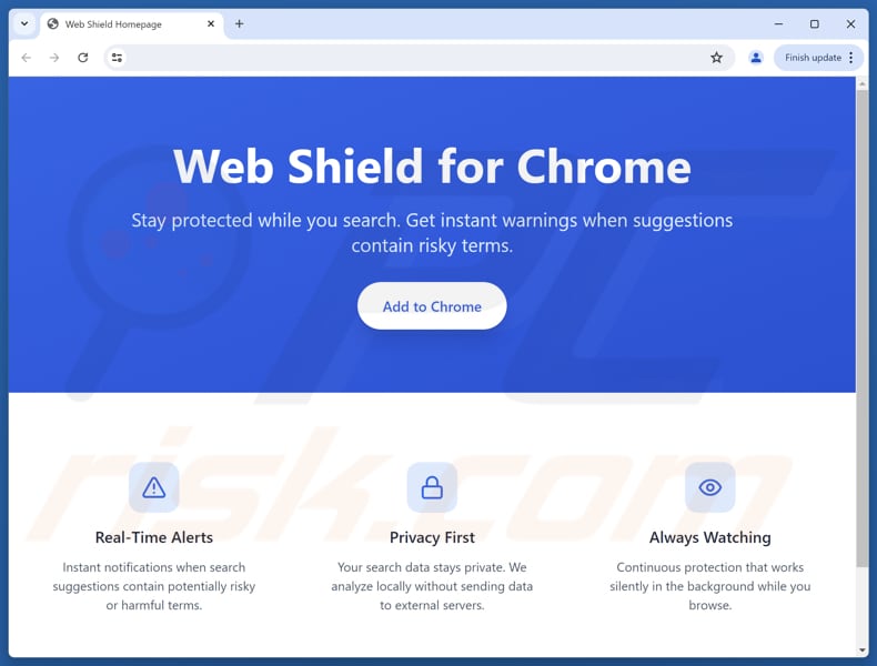 service.webshieldhub.com segundo site promocional