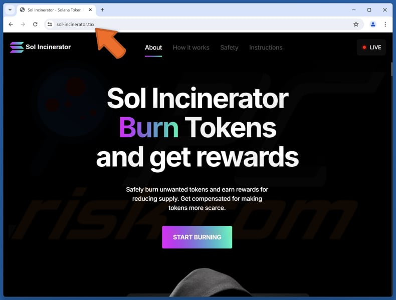 Sol Incinerator Token Burn fraude