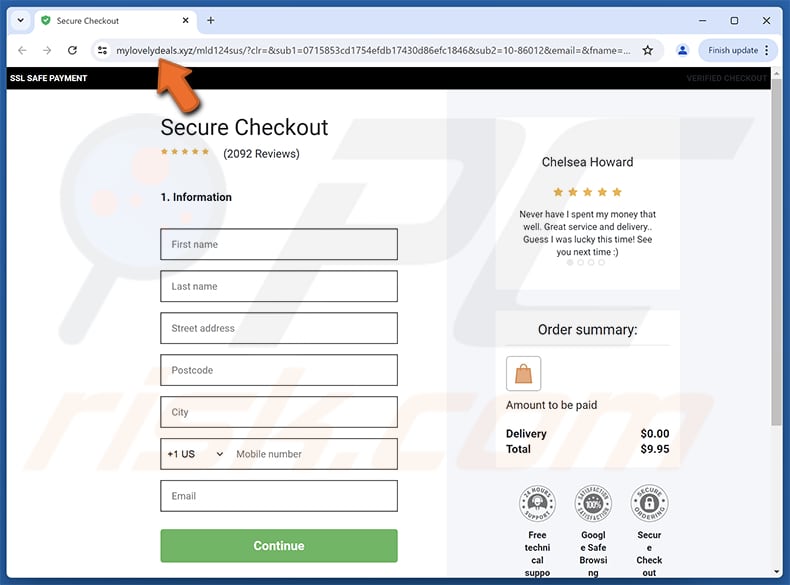 Spotify Membership Has Expired Página de phishing de e-mail fraudulento