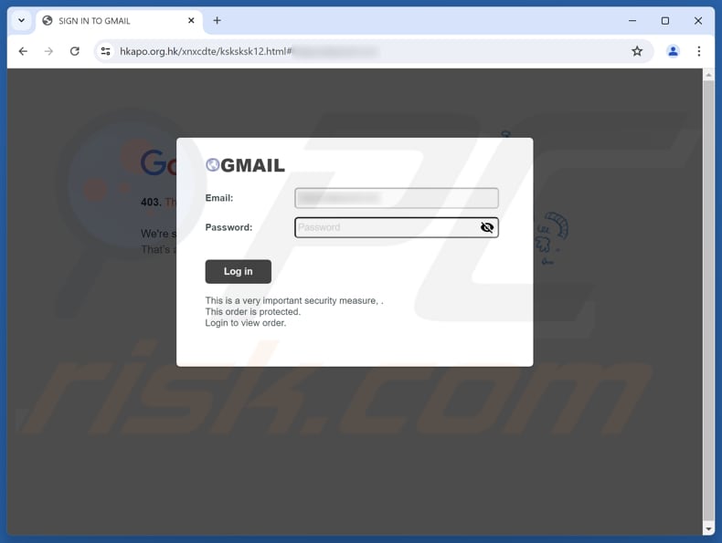 FedEx - Pending Package Delivery Site falso de fraude por e-mail