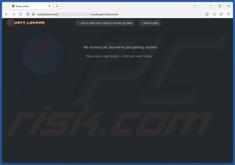 Rusty Lockbox Ransomware site com fuga de dados