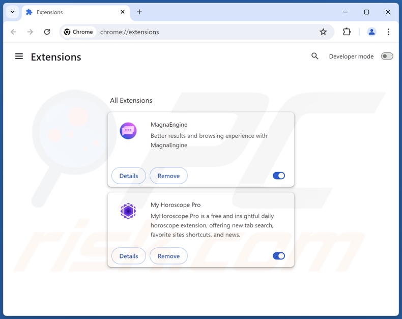 Remover extensões do Google Chrome relacionadas com find-it.pro