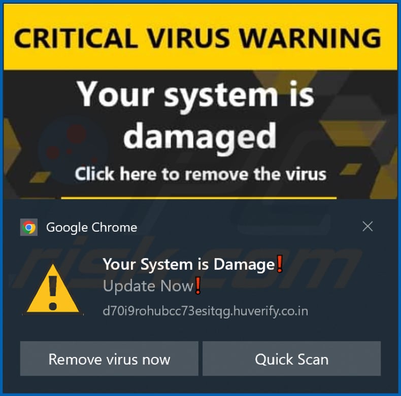 huverify.co[.]in notificação