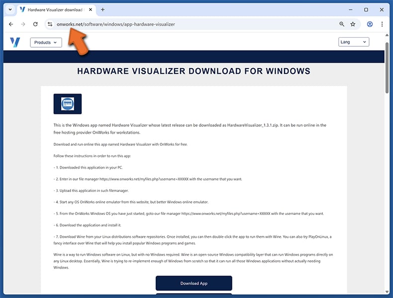 Malware NWHStealer site falso 2