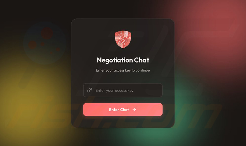 Website de chat do Aur0ra na rede Tor