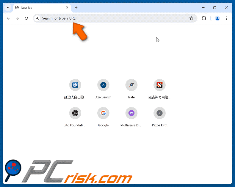 myworkfaze.com redireciona para o bing.com