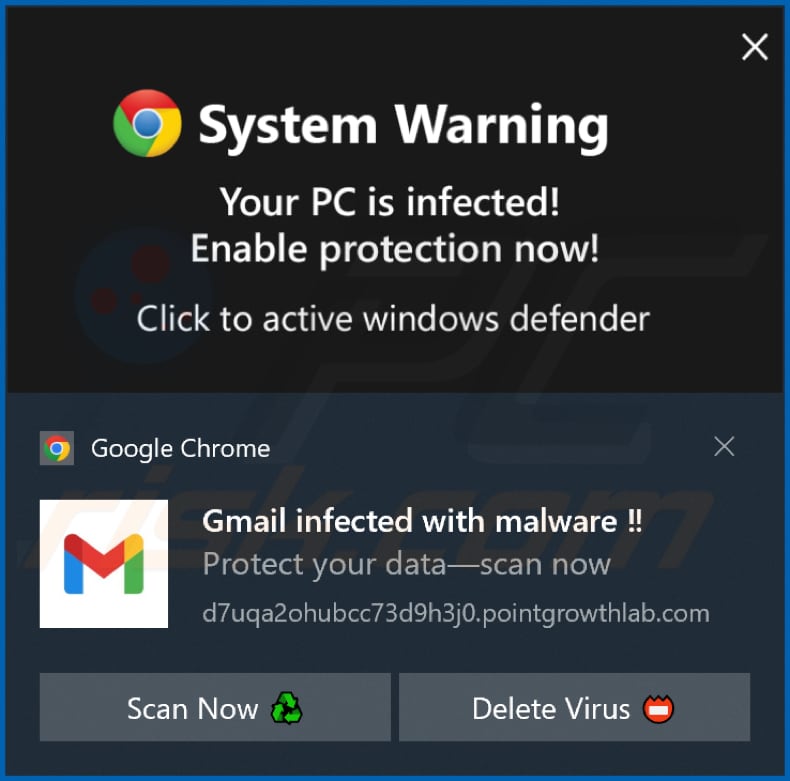 notificação do pointgrowthlab[.]com