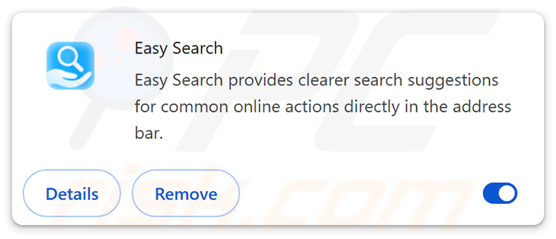 Sequestrador de navegador Easy Search