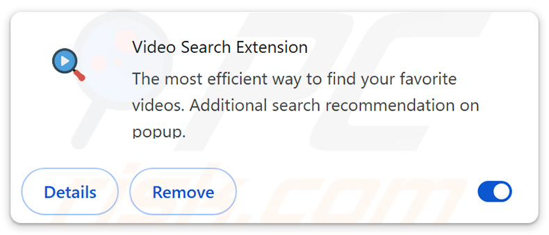 Sequestrador de navegador Video Search Extension (myvideolibrary.info)