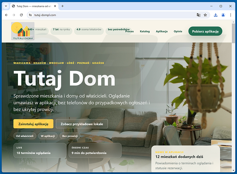 Site falso de descarga Tutaj Dompl a propagar o Glitch SPY