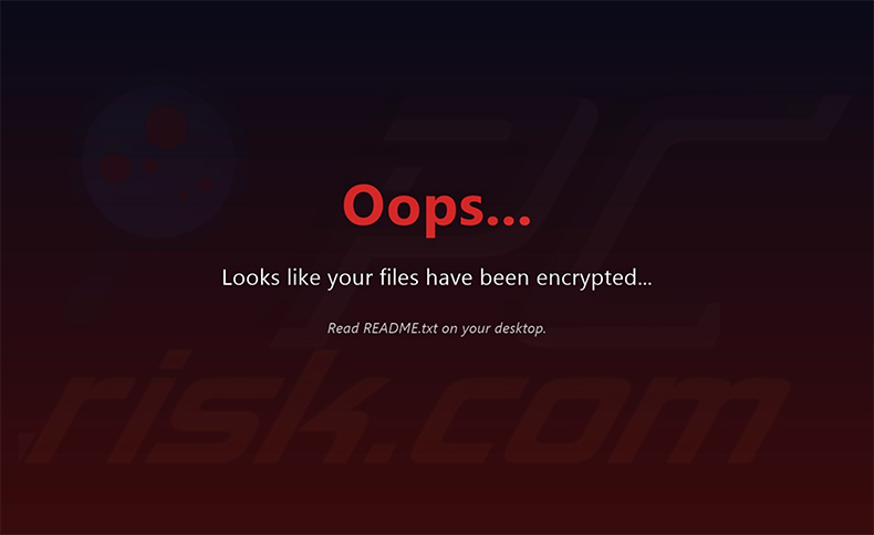 Papel de parede do ransomware NoMatter