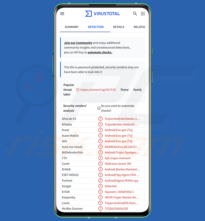 Instalação do spyware RedWing através de uma solicitação falsa de atualização do RuStore
