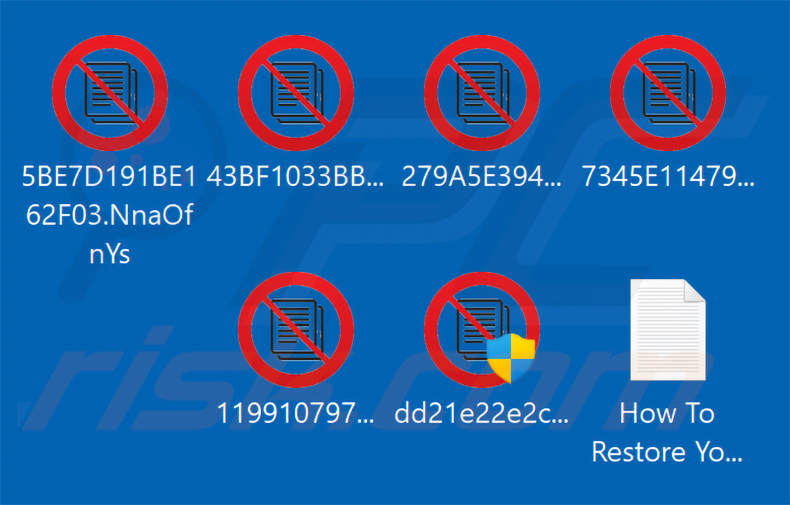 Ficheiros encriptados pelo ransomware ZAWOOO