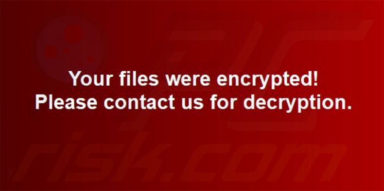 Papel de parede do RIED Ransomware