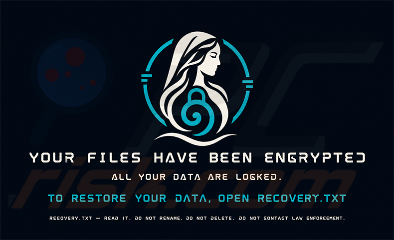 Imagem de fundo do ransomware Calipso