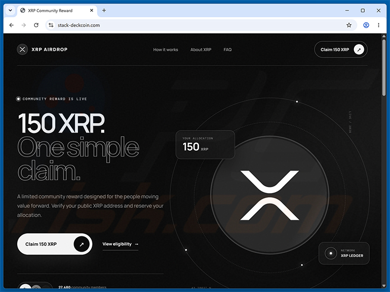 XRP Ledger Airdrop golpe
