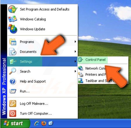 Menu Iniciar do Windows XP