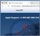 POP-UP da fraude Warning: Your MacOS Has Expired (Mac)