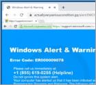 POP-UP da fraude Windows Alert & Warning