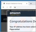 POP-UP da fraude Congratulations Dear Amazon Customer