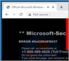POP-UP  da fraude Microsoft Security Essentials Alert