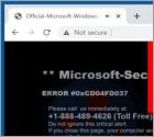 POP-UP  da fraude Microsoft Security Essentials Alert