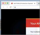 POP-UP da fraude Your ANTIVIRUS Subscription Has Expired