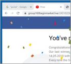 POP-UP da fraude Chrome Search Contest 2021