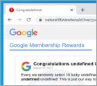 POP-UP da fraude Google Membership Rewards