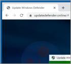 POP-UP da fraude Important Defender Update Available