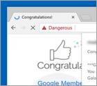 POP-UP da fraude You Are Our Winner Today!