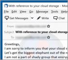 Fraude Your Cloud Storage Was Compromised Email