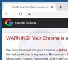 POP-UP da fraude Your Chrome Is Severely Damaged By 13 Malware!