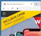 POP-UP da Fraude Win The New iPhone 12