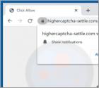 Anúncios Highercaptcha-settle.com