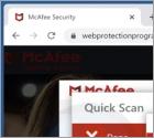 POP-UP da fraude McAfee - Your PC is infected with 5 viruses!