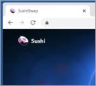POP-UP da fraude SushiSwap