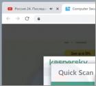 POP-UP da fraude Kaspersky - Your PC Is infected With 5 viruses!