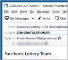 Fraude por Email Facebook Lottery