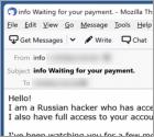 Fraude por Email I Am A Russian Hacker Who Has Access To Your Operating System