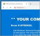 POP-UP da Fraude Your Computer Was Locked