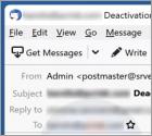 Email da Fraude We Are Closing All Mailbox Users