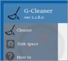 Aplicação Indesejada G-Cleaner