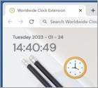 Sequestrador de Navegador Worldwide Clock Extension