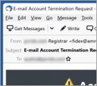 Fraude Account Termination Request Email